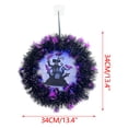 thumbnail image 3 of Guirnaldas de otoño, flores artificiales, coronas, enredaderas colgantes, adornos colgantes, corona decorativa brillante de Halloween, decoración de pared para puerta de porche, coronas colgantes para, 3 of 9