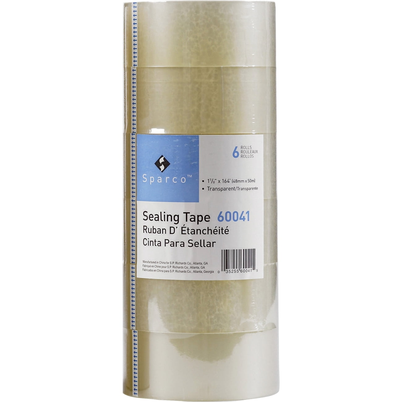Sparco Heavyweight Package Sealing Tape, 6 Rolls
