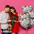 thumbnail image 2 of PMU Valentine’s Day Roses 18 Inch Mylar Foil Balloon Valentine's Day, Proposal, Special Events, Photo Props Party Decoration and Accessories (5/Pkg) Pkg/1, 2 of 9