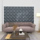 thumbnail image 2 of Paneles de pared VidaXL Origami Grey 3D de espuma XPS resistente al agua, 2 of 6