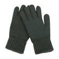 thumbnail image 3 of Winter Glove for Men Women Outdoor Sport Skiing Windproof Thick Velvet Solid Color Unisex Warm Finger Gloves for Cold Weather Army Green, 3 of 8