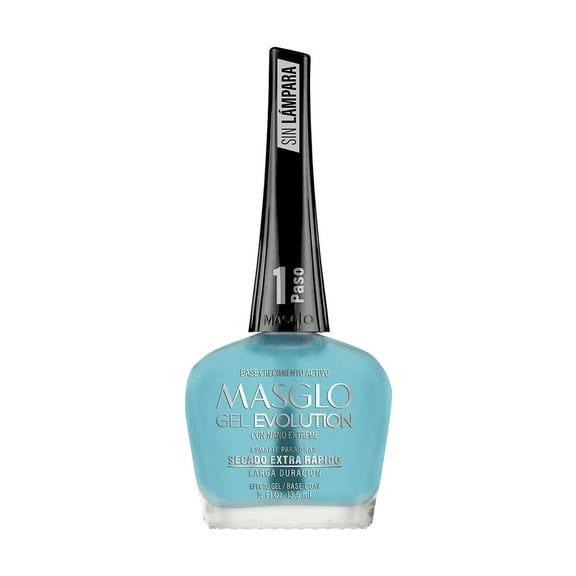 Esmalte de Uñas Masglo Base Fortalecedora Crecimiento Activo 13.5 mL Acabado Gel