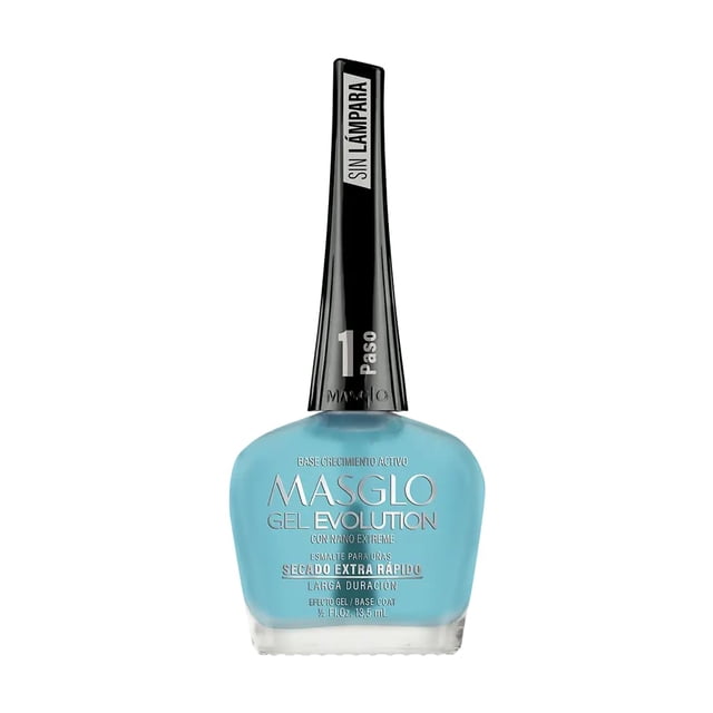 Esmalte de Uñas Masglo Base Fortalecedora Crecimiento Activo 13.5 mL Acabado Gel