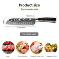 thumbnail image 2 of Kitchen Knife Chef Knife with Black Pakkawood Handle German High Carbon Stainless Steel Full Tang Professional Cooking Knives,D, 2 of 7