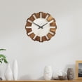 thumbnail image 6 of Wall Decoration Clock Wooden Watch Silent Quartz 30cm Suitable for Bedroom Study Farmhouse, 6 of 7