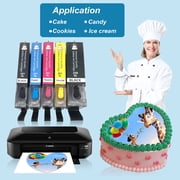 Refillable Edible Ink Cartridges for Cakes and Cupcakes – Multicolor Edible Cartridges for Edible Image Printing, Compatible with Canon PGI-270/CLI-271 – Pack of 5