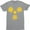 Athletic Heather, variant on Radioactive Nuclear War Sign Distressed Fashion Mens T-Shirt