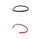 thumbnail image 1 of Paquete de 2 Cables de Batería Del Motor Solar 5AWG Inversor de Corriente Negro Y Rojo, 1 of 9