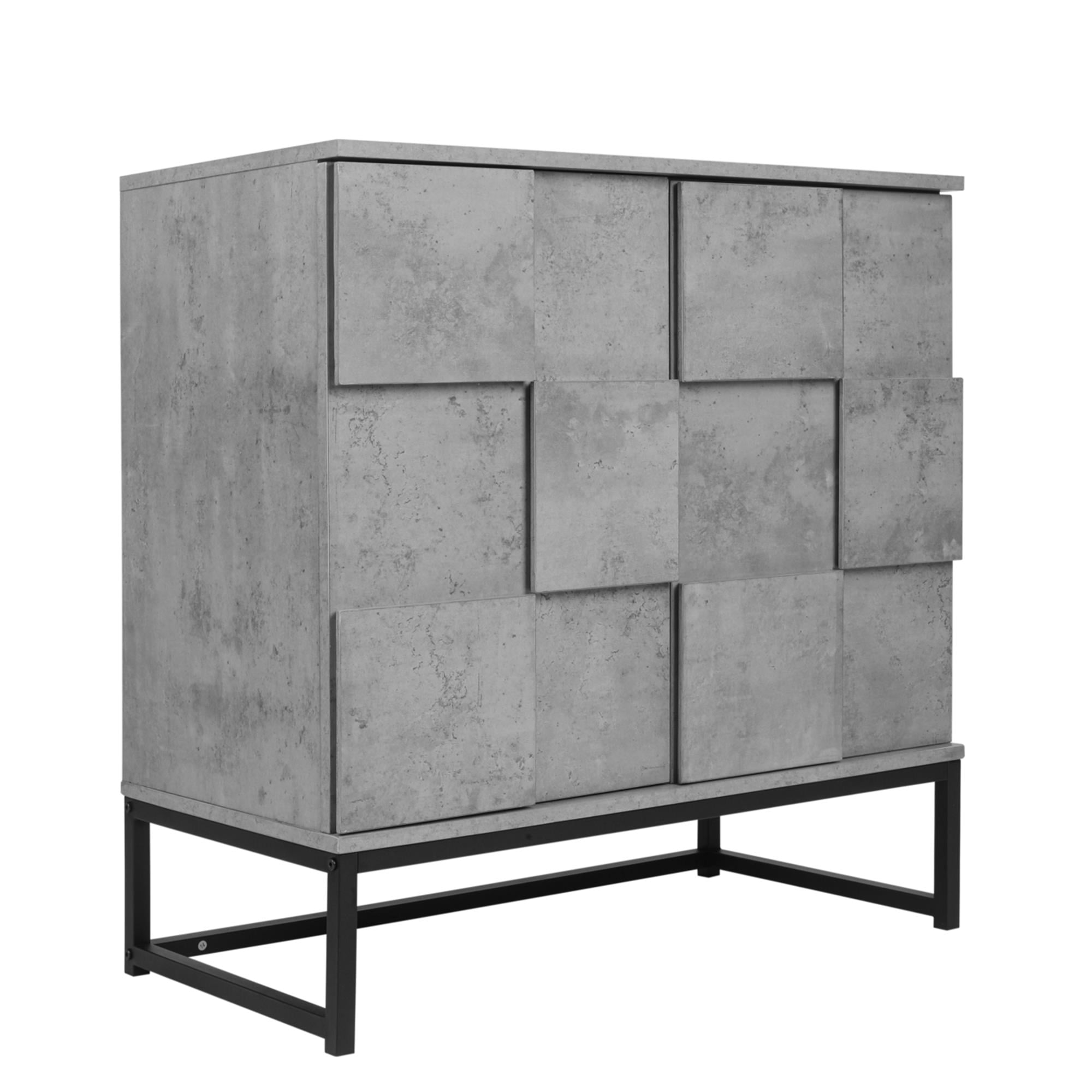 YYAo Modern Storage Cabinet, Free Standing Sideboard and Buffet Storage with Door for Bedroom Living Room, Bed Room, Grey YYAo Modern Storage Cabinet, Free Standing Sideboard and Buffet Storage with Door for Bedroom Living Room, Bed Room, Grey