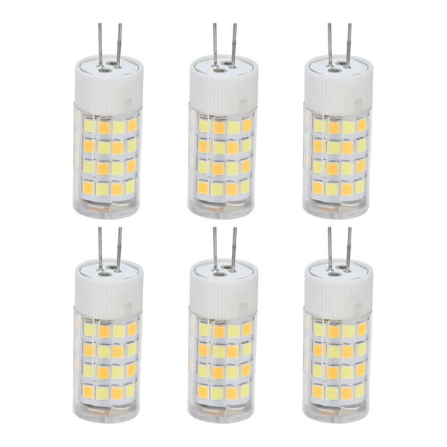 6 bombillas G4 de 3 colores, 220 V, pequeñas, para techo, pared, hogar y oficina.