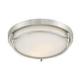 thumbnail image 3 of Trade Winds Slim 2-Light Flush Mount in Brushed Nickel, 3 of 4