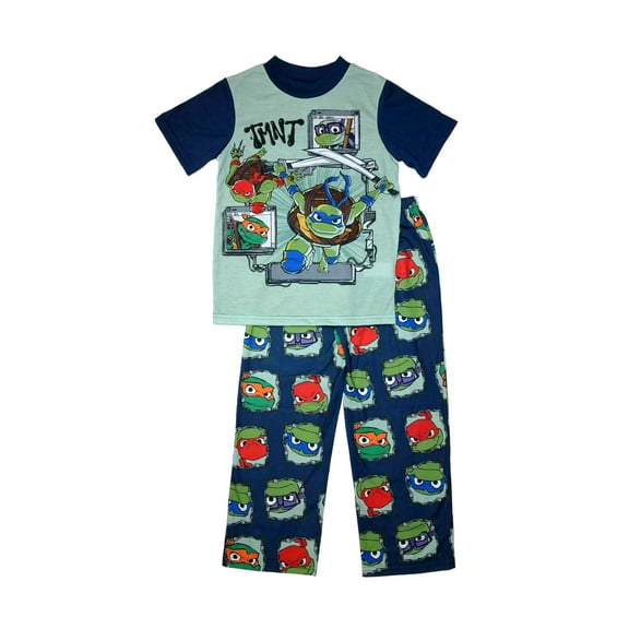 Teenage Mutant Ninja Turtles Boy's Short-Sleeved Superhero Pajama Pajama Set (Medium 8/10)