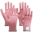 thumbnail image 1 of Guantes Rosas para Cortar Metales, MXGPI-007, 2 Pares, M, Rosa, 217 a 228mm x 90 a 101mm, HPPE, Poliuretano, CE EN388 Nivel 5., Guantes Rosas de Uso Rudo, Guant, 1 of 2