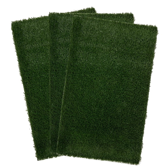 PETMAKER Set of 3 Replacement Turf Grass Pee Pads - Puppy Essentials