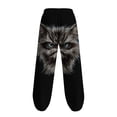 thumbnail image 5 of Dolkfu Loose Fit Summer Pants Men Drawstring Pants Lounge Graphic Novelty Mens Casual Trousers L, 5 of 6