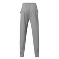 thumbnail image 7 of HOMADLES Men Sets 2 piece Outfits Color Block Stripe Long Sleeve Sweatshirts Pullovers Elastic Waist Baggy Sweatpants Athletic Jogger Outfits Gray L, 7 of 7