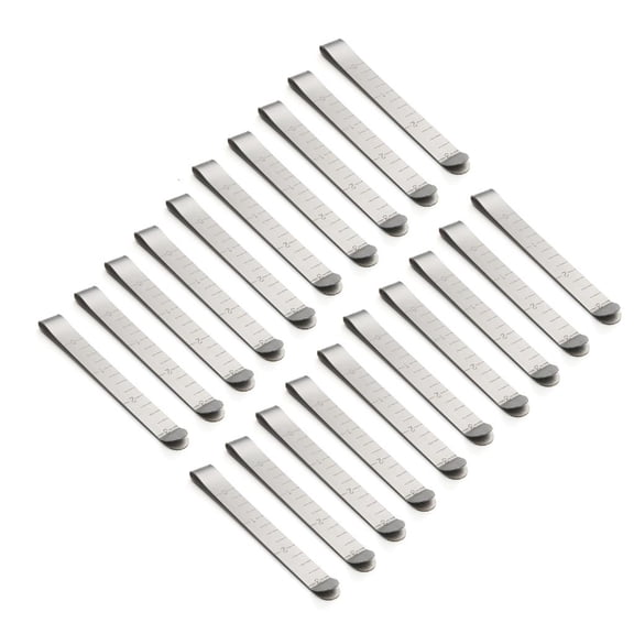 YIEMEEN Stainless Steel Sewing Clip Fabric Measuring Ruler Quilting for DIY Sewing Tools