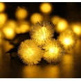 thumbnail image 1 of Navidad peluda llevada de la decoración del jardín del jardín de las luces de la secuencia de la bola con pilas, 1 of 5