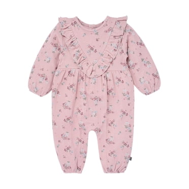 Modern Moments by Gerber Baby Girl Ruffle Romper, Sizes 0/3 Months - 24 Months