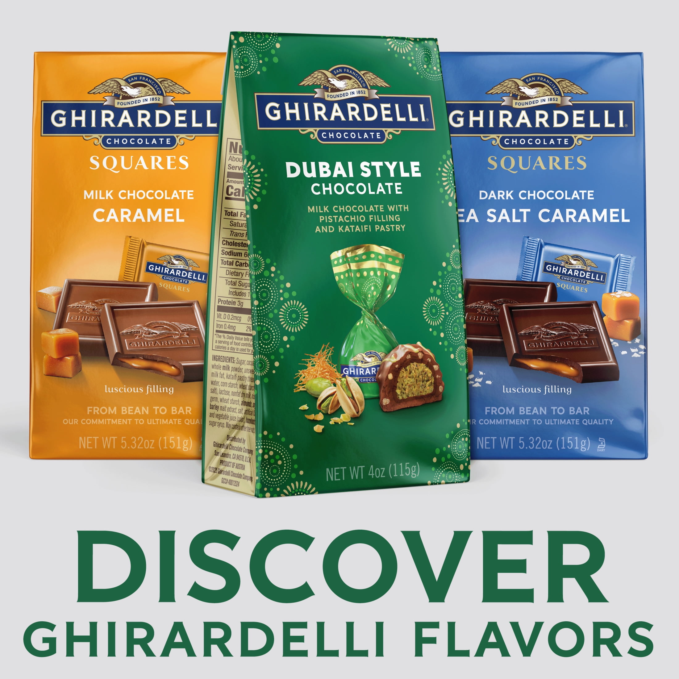 GHIRARDELLI Dubai Style Chocolate, 4 oz Bag