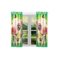 thumbnail image 2 of MKHERT Cartoon Pig Flowers Grass Window Curtains Kitchen Curtain Room Bedroom Drapes Curtains 26x39 inch, 2 Piece, 2 of 3
