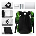 thumbnail image 5 of Ghostbusters Green Adjustable Laptop Backpack Daypack Satchel Bookbag Half Printed Rucksack Travel Bag, 5 of 8