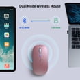 thumbnail image 4 of Ratón inalámbrico Bluetooth KANMABPC recargable Silent Rose, 4 of 7