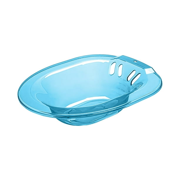 Bañera de asiento plegable jinwen con descargador 2000ml azul