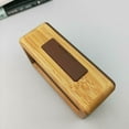 thumbnail image 5 of Reloj despertador digital Radio despertador Reloj de mesa Reloj despertador impermeable de madera maciza con termómetro, calendario y función de repetición Bambú, 5 of 5