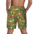thumbnail image 4 of Uemuo Transportation Prints Pattern Mens Swim Trunks Quick Dry Board Shorts with Mesh Lining, Stretch Beach Shorts Quick Dry No-Chafing Board Shorts-3X-Large, 4 of 9