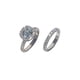 thumbnail image 3 of Sonducket Conjunto de anillo de diamantes redondos Conjunto de anillo de banda de boda de compromiso nupcial elegante Conjunto de regalo de aniversario Ropa, zapatos y accesorios Miscelánea Numero 5, 3 of 6