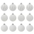 thumbnail image 2 of 12 Pcs Velvet Christmas Balls Bulk Flocked Christmas Tree Ball Ornaments Plastic Balls Xmas Decorative Hanging Ornaments Christmas Tree Decoration (2.36Inch), 2 of 7
