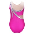 thumbnail image 2 of Alvivi Kids Girls Sleeveless Rhinestone Ballet Dance Shirt Top Bodysuit Athletic Gymnastics Leotard Hot Pink 8, 2 of 7