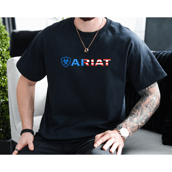 Ariat Dynamic American Style Equestrian Western Apparel Unisex T-Shirt, up to size 3XL.