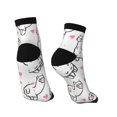 thumbnail image 4 of Bingfone Alpacas And Hearts Design Patterned Men'S Women'S Casual Cotton Socks, 4 of 9