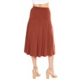 thumbnail image 3 of Stretch Is Comfort Women's Midi A-Line Flowy Skirt | Adult Small- 5x, 3 of 6