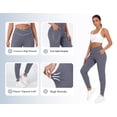 thumbnail image 4 of Rosvigor Plus Size Yoga Joggers Women Athletic Leggings Pants Elastic Crossover High Waisted Tapered Lounge Pants with Pockets, 4 of 7