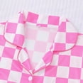thumbnail image 3 of Emy Dola Silk Satin Pajama Set for Women 2 Piece Lounge Pjs Winter Matching Summer Sleepwear Button Down Shirt Shorts S-2XL, 3 of 8