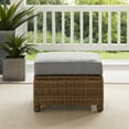 thumbnail image 4 of Crosley Furniture Bradenton 25"Fabric Outdoor Ottoman in Gray/Brown, 4 of 8