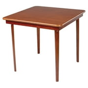 Hardwood Classic Straight Edge Folding Card table - Cherry