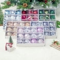 thumbnail image 4 of Flmtop 12Pcs 6cm Christmas Ball Ornament Baubles Xmas Tree Window Hanging Decoration, 4 of 10