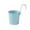 #01 _ Blue, variant on Hanging Flower Pots with Hooks, 6 Inches Metal Iron, Fence Hanging Planters, Balcony Railing Planters with Detachable Hook, Multicolor Hanging Bucket for Indoor/Outdoor Decoration