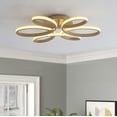 thumbnail image 6 of Aiwen Modern LED Flush Mount Ceiling Lamp Geometric Novelty Light Fixture Gold, 6 of 7