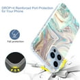 thumbnail image 2 of for iPhone 13 Pro Max Case 6.7 Inch 2021, [10FT Military Grade Drop Protection] Marble Phone Case Slim Glossy Soft TPU Shockproof Protective Cover for Women Men Stylish Phone Cases(Marble#5), 2 of 5