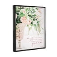 thumbnail image 3 of Stupell Industries Bloom With Grace Floral Phrase Graphic Art Jet Black Floating Framed Canvas Print Wall Art, Design by Susan Ball, 3 of 6