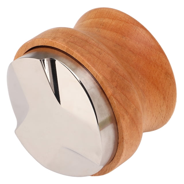 Distribuidor de café, herramienta niveladora de café de profundidad ajustable con mango de haya, 51mm/2,0 pulgadas