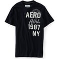 thumbnail image 1 of Camiseta gráfica Aeropostale Hombres Aero Athl. 1987 Negra Grande, 1 of 2