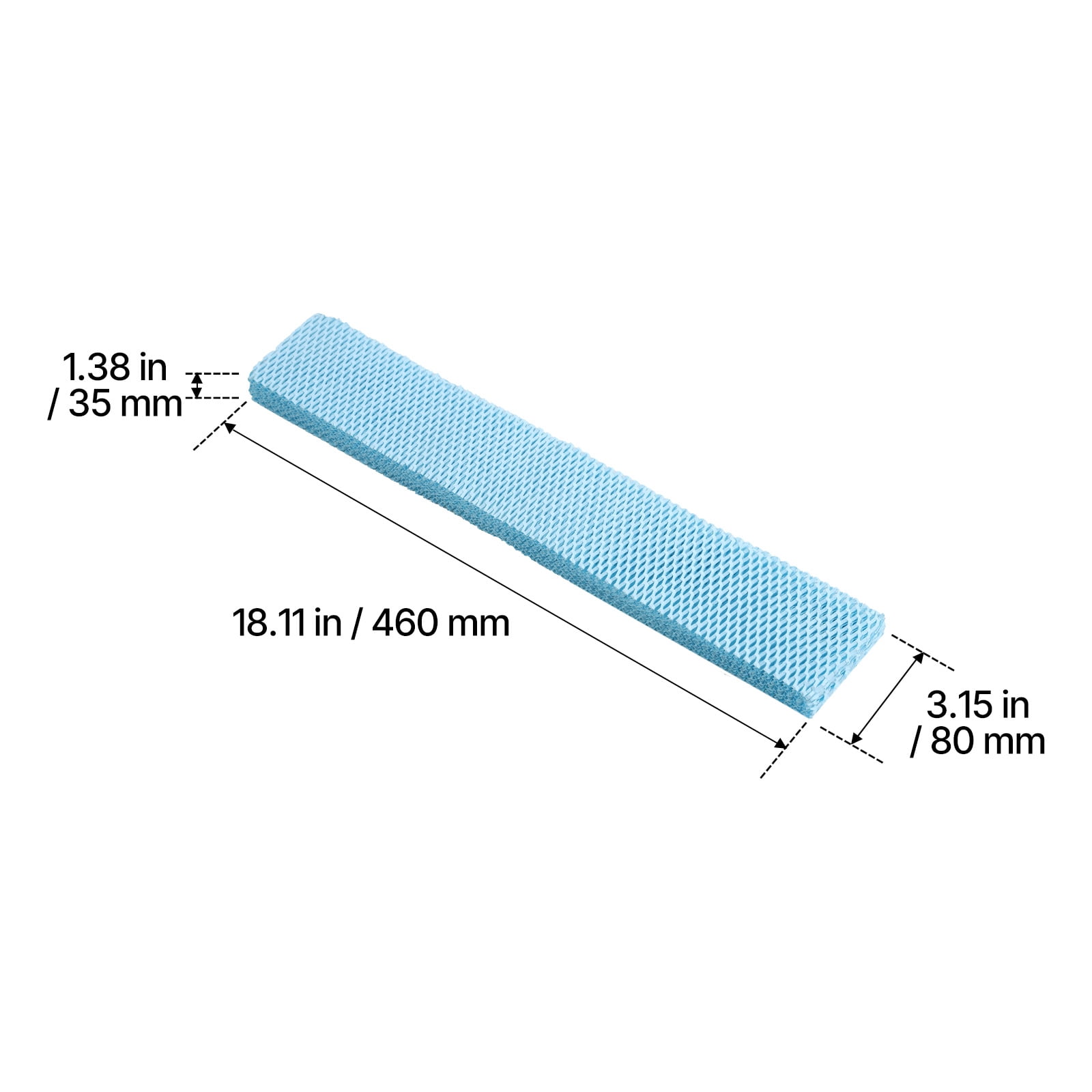 KFFKFF Humidifier Replacement Filter, Single Pack Humidifying Pad Compatible with YC-88 Cigar Humidor Water Tank, 3D Multi-Layer Honeycomb Mesh Design, Maintains Cigar Freshness