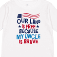 thumbnail image 4 of Inktastic Military Uncle Proud Nephew Freedom Boys or Girls Long Sleeve Toddler T-Shirt, 4 of 5