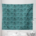 thumbnail image 1 of Ethnic Tapestry, Paisley Leaves Persian Blooms Culture Flowers Pattern, Fabric Wall Hanging Decor for Bedroom Living Room Dorm, 5 Sizes, Sea Green Green, by Ambesonne, 1 of 1